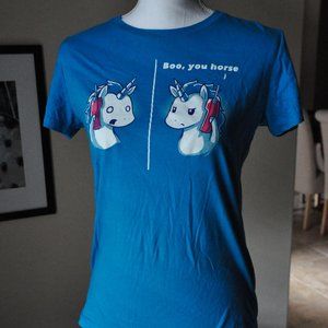 Discontinued Tee Turtle Shirt: Boo, You Horse Mean Girls Unicorn Shirt